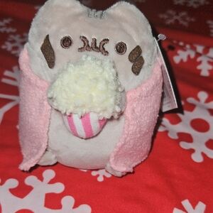 Pusheen Cat Exclusive Wearing a Robe Plush with Popcorn 5"